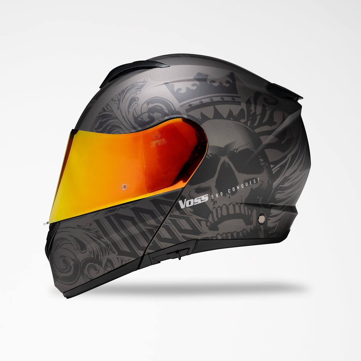 Voss 580 Conquest Apocalypse Modular Helmet | Matte, Pinlock Prepared