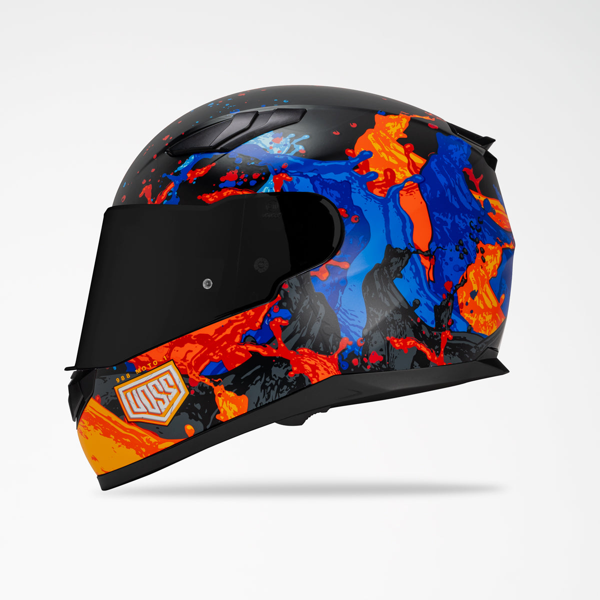 Voss 988 Moto-1 Molten Full Face Helmet | Matte, Pinlock Prepared
