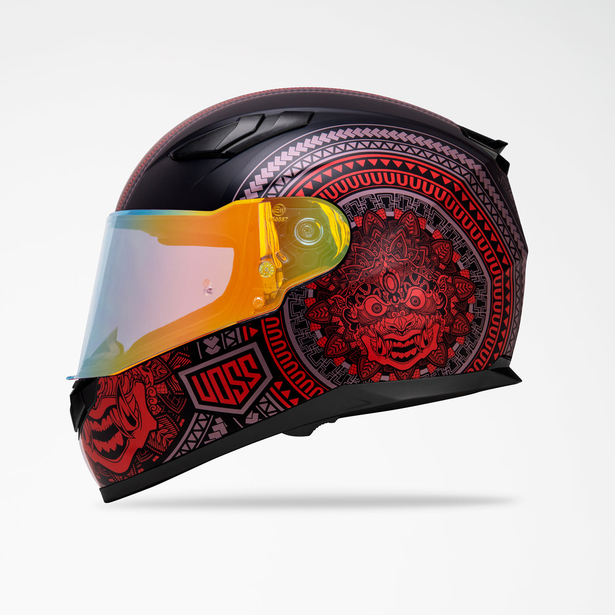 Voss 988 Moto-1 Red Nazca Full Face Helmet