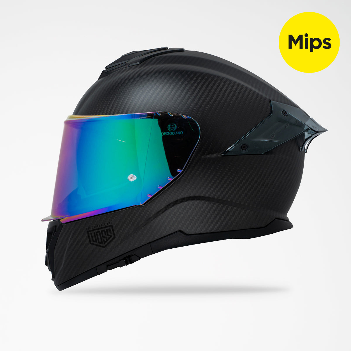 Voss 991 Matte Carbon Full Face Helmet | MIPS, Pinlock Prepared