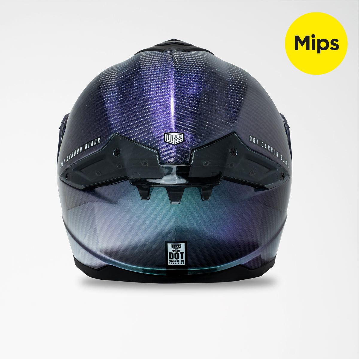 Voss 991 Stardust Carbon Fiber Full Face Helmet | MIPS, Pinlock Prepared