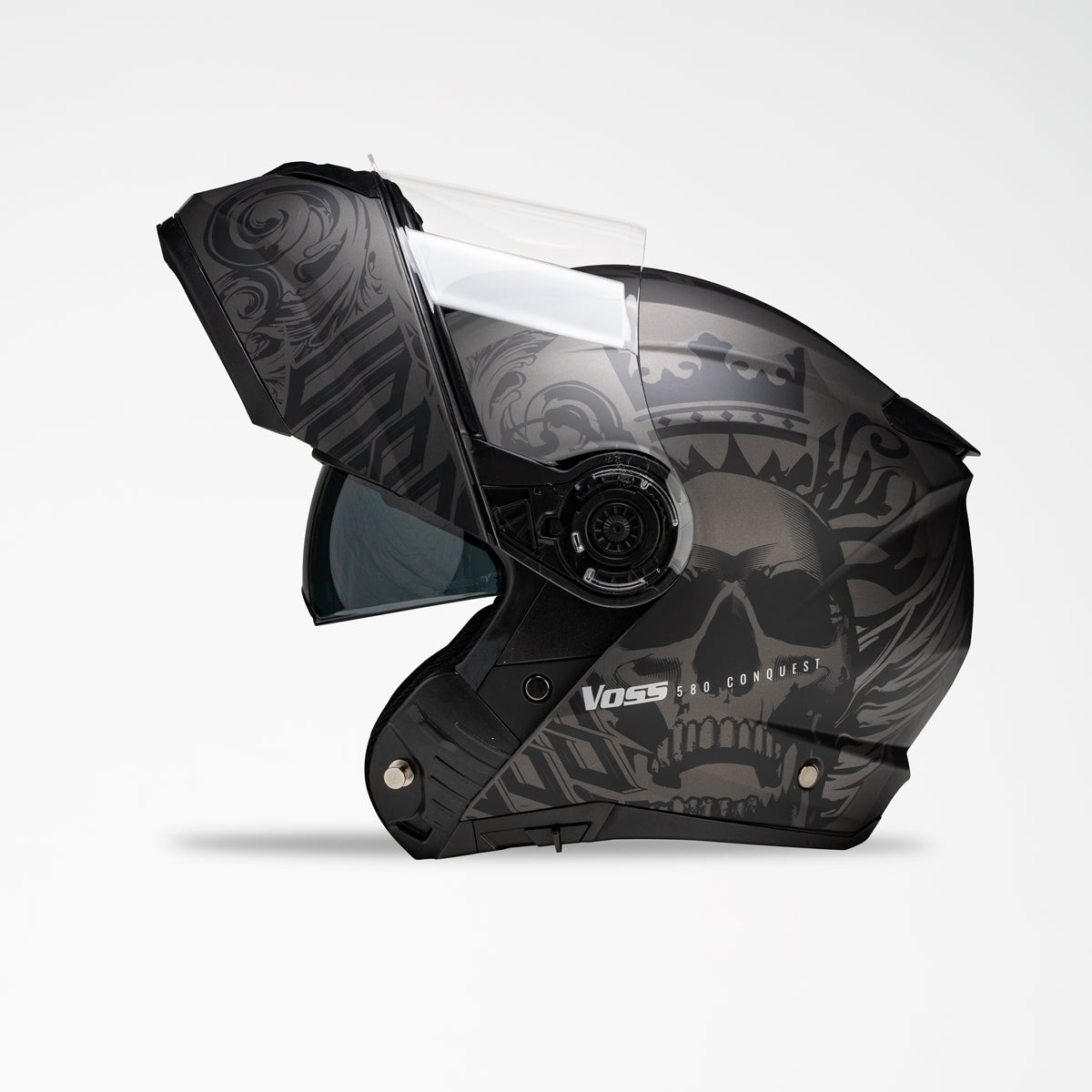 Voss 580 Conquest Apocalypse Modular Helmet | Matte, Pinlock Prepared