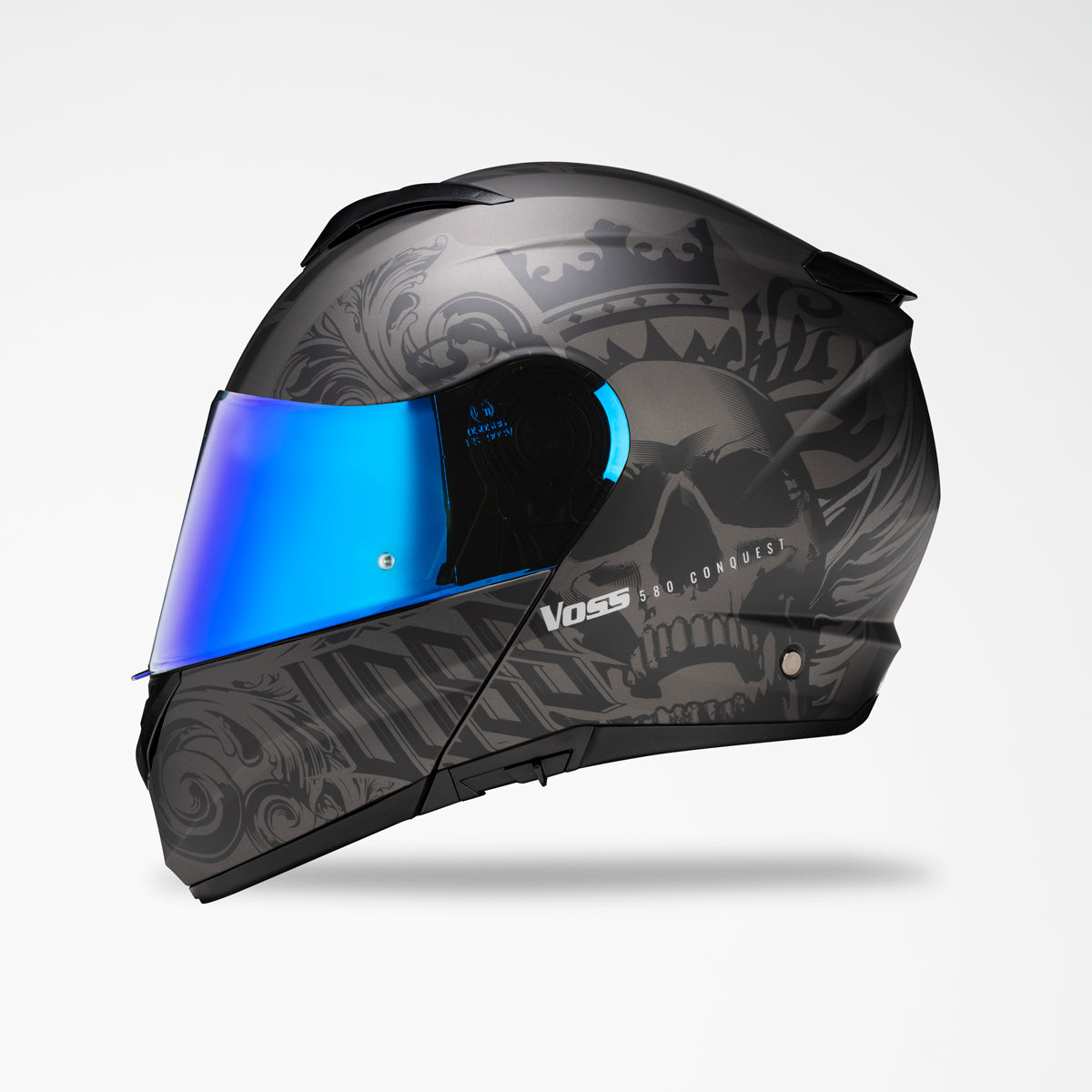 Voss 580 Conquest Apocalypse Modular Helmet | Matte, Pinlock Prepared