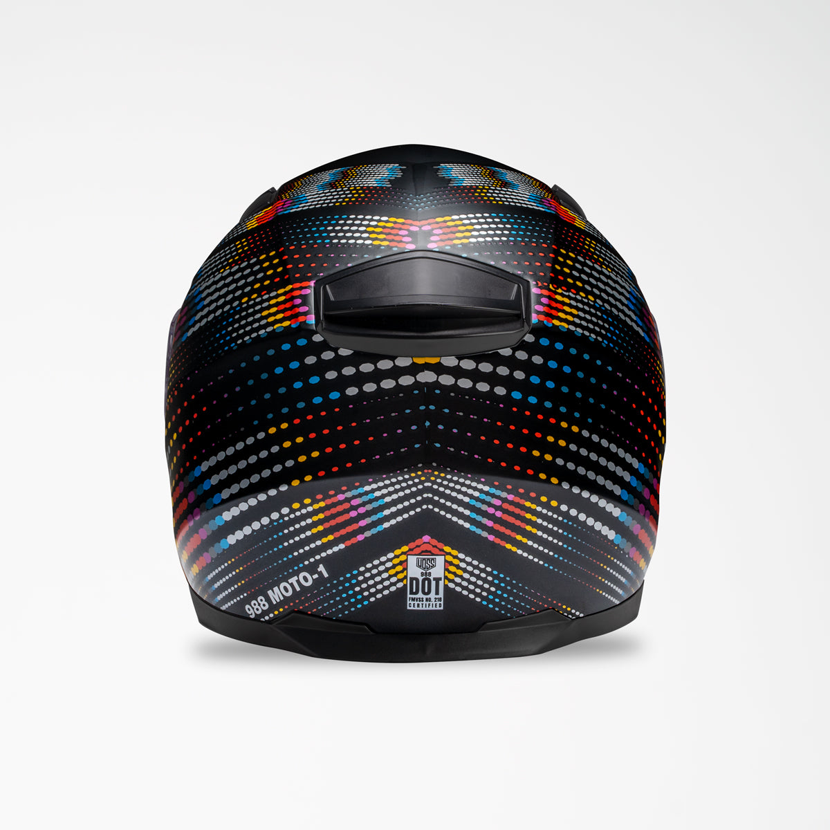 Voss 988 Moto-1 Metal Fractal Full Face Helmet | Matte, Pinlock Prepared