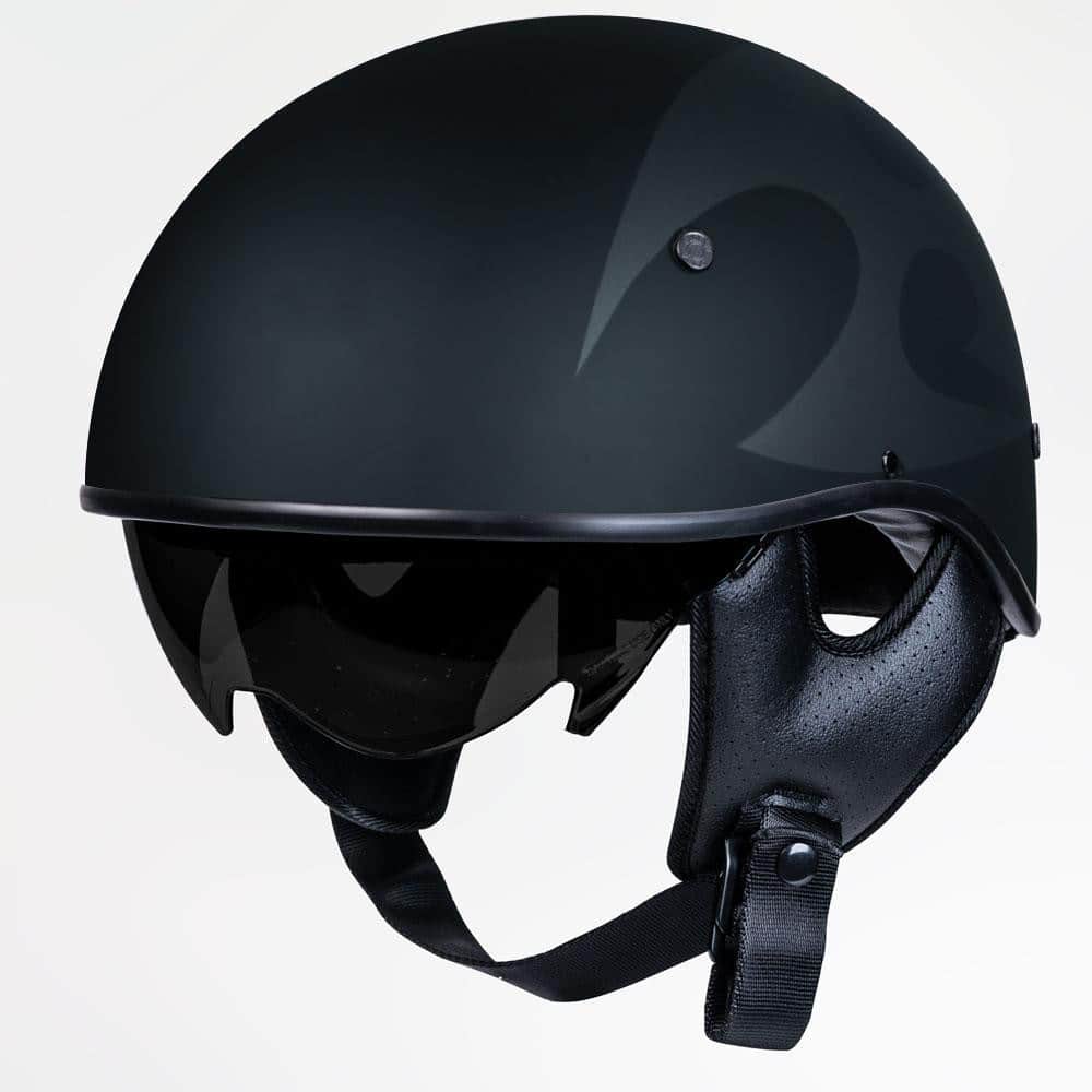 Voss 707Frp Two-Tone Tribal Half Helmet