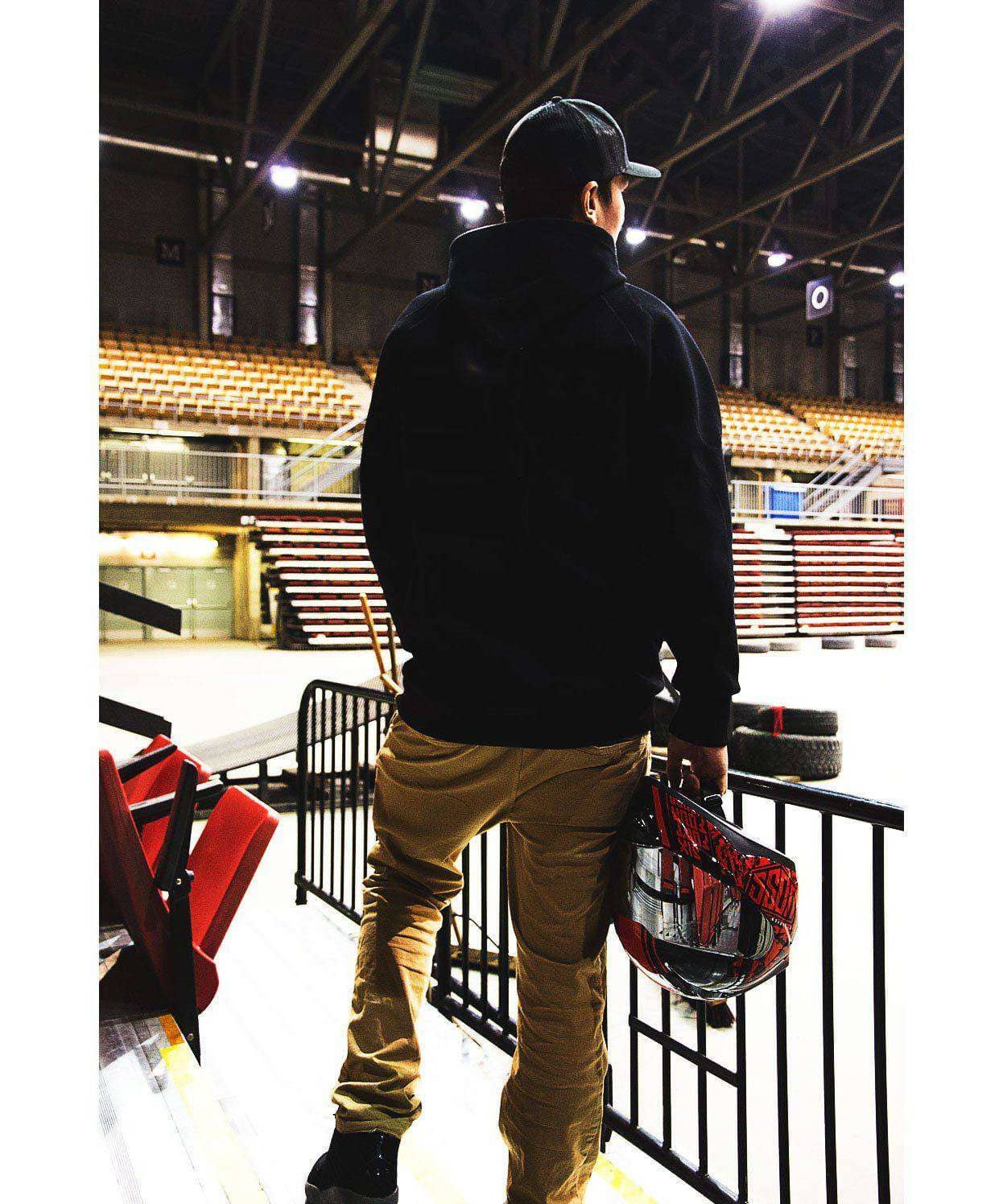 VOSS ARMOURED RIDING HOODIE WITH D30 ARMOUR - ARAMID / STEEL SKIN - Voss Helmets