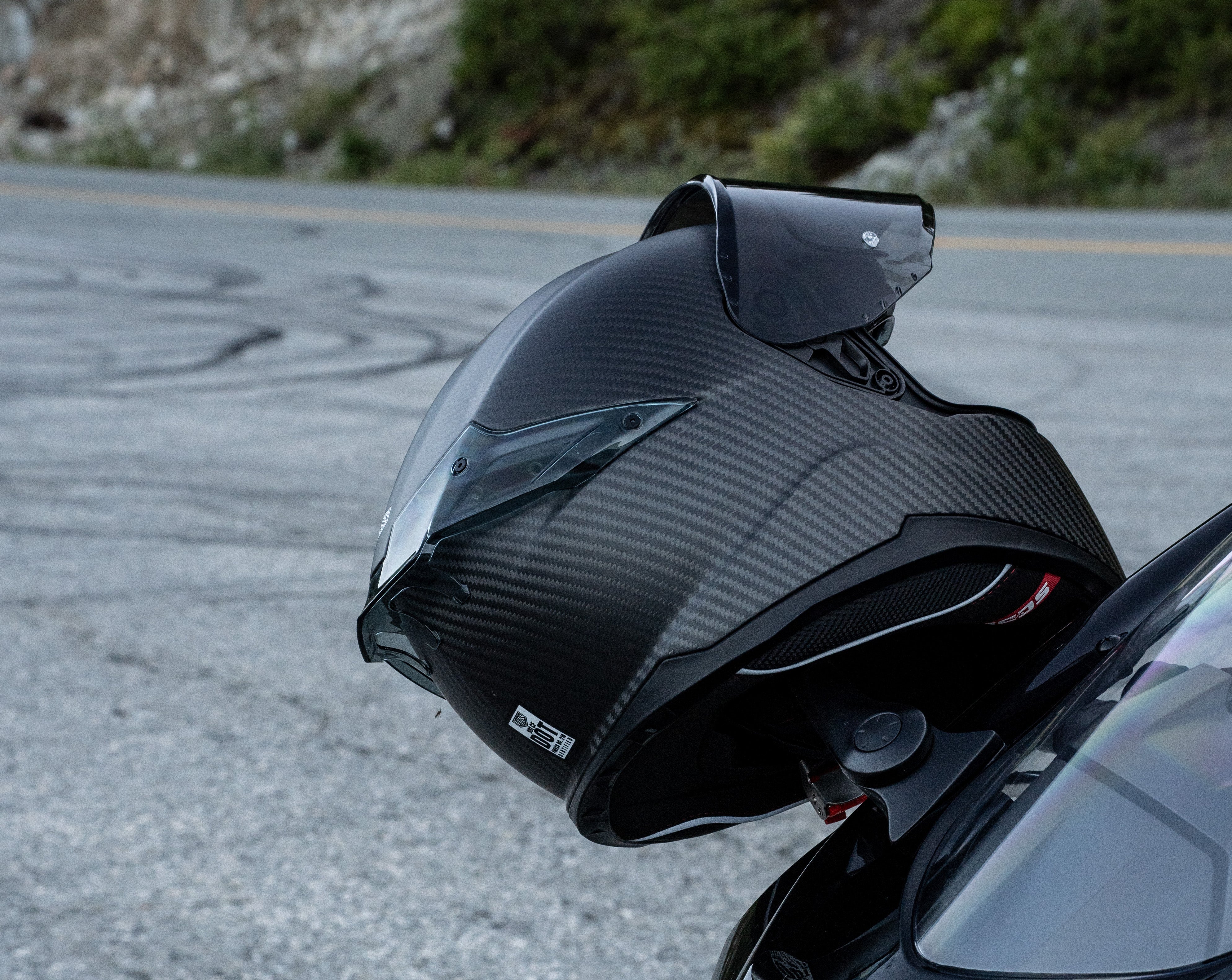 carbon fiber novelty motorcycle helmet Lightweight Mayan DOT Germanator Beanie Helmets QUICK RELEASE Carbon Fiber Forged Motorcycle Helmet