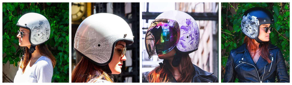 dot certified motorcycle helmets for women Purple MicroDOT Twister 2.0 Reversible Beanie Helmet in Fiberglass Approved 2X-Large 24.25"-24.75" Included storage bag Wearing Helmet Female Scooter Helmet