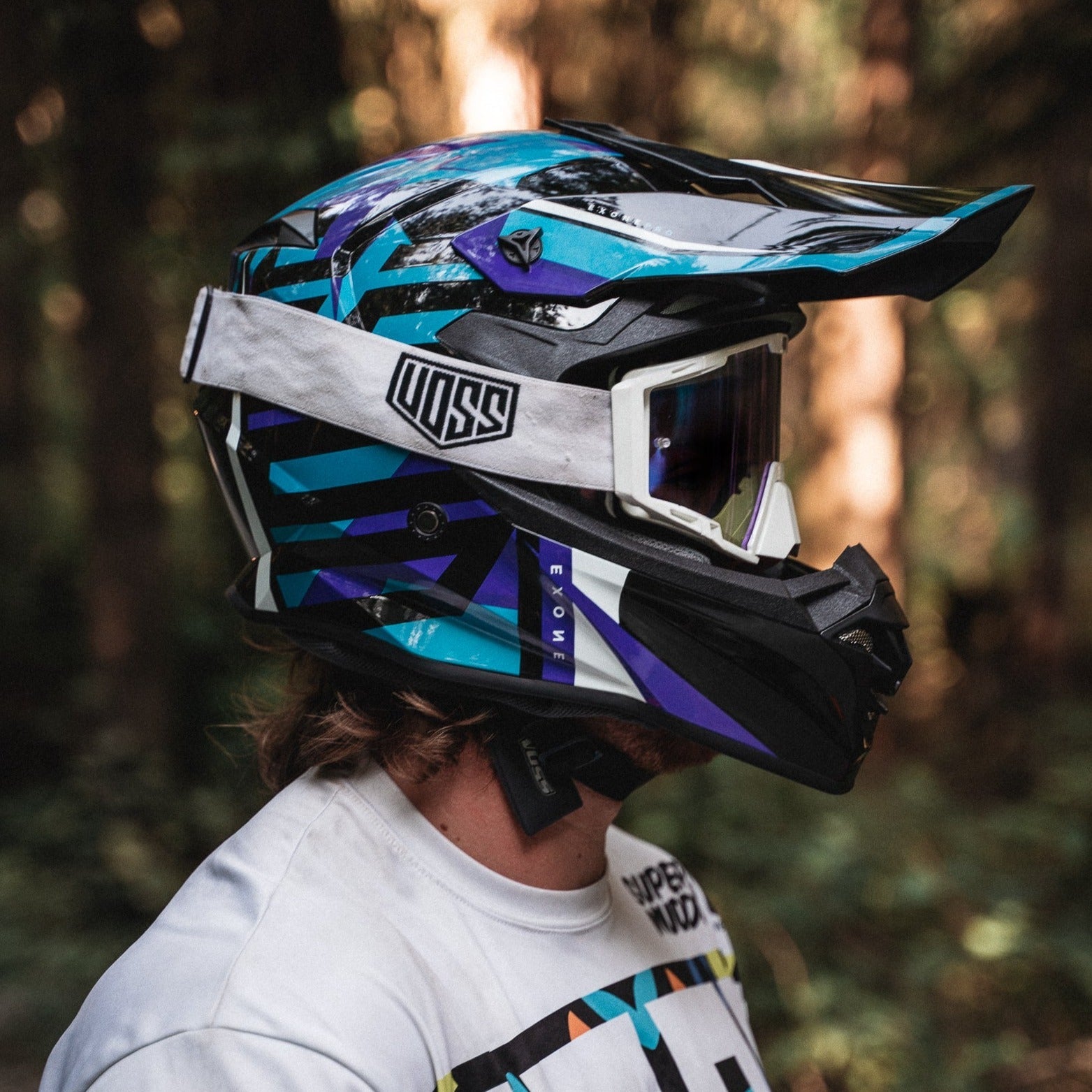 Voss 801 X1 Pro Dirt Blue Chip Helmet