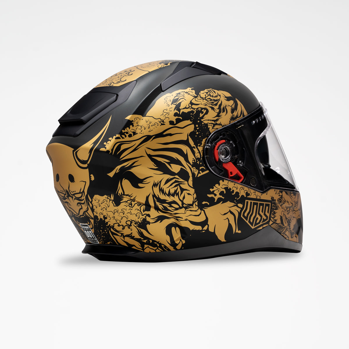 Voss 989 Moto-V Gold Rei Helmet