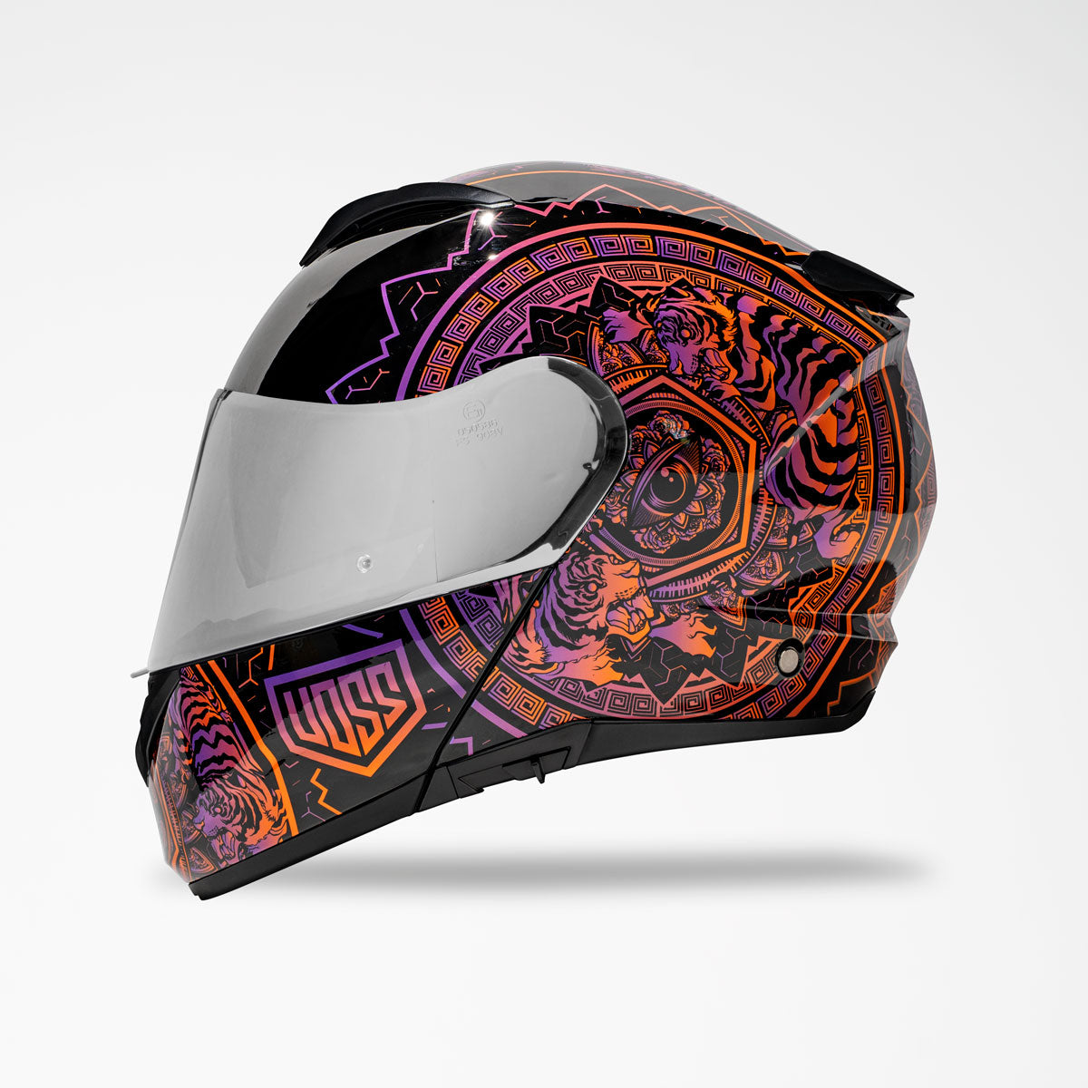 Voss 580 Conquest Gloss Neon Mandala Helmet