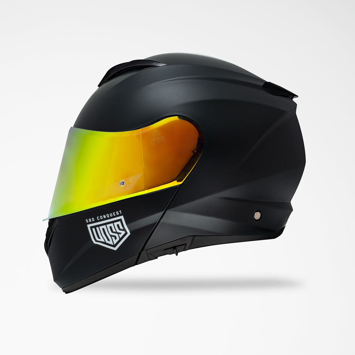 Voss 580 Conquest Matte Black Helmet
