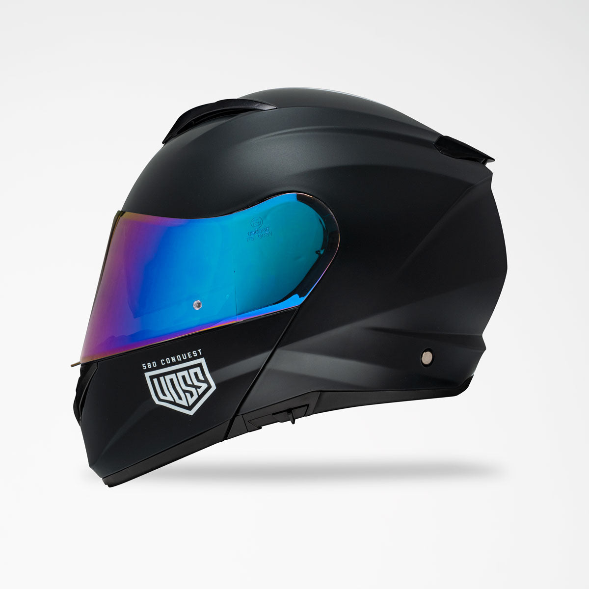 Voss 580 Conquest Matte Black Helmet