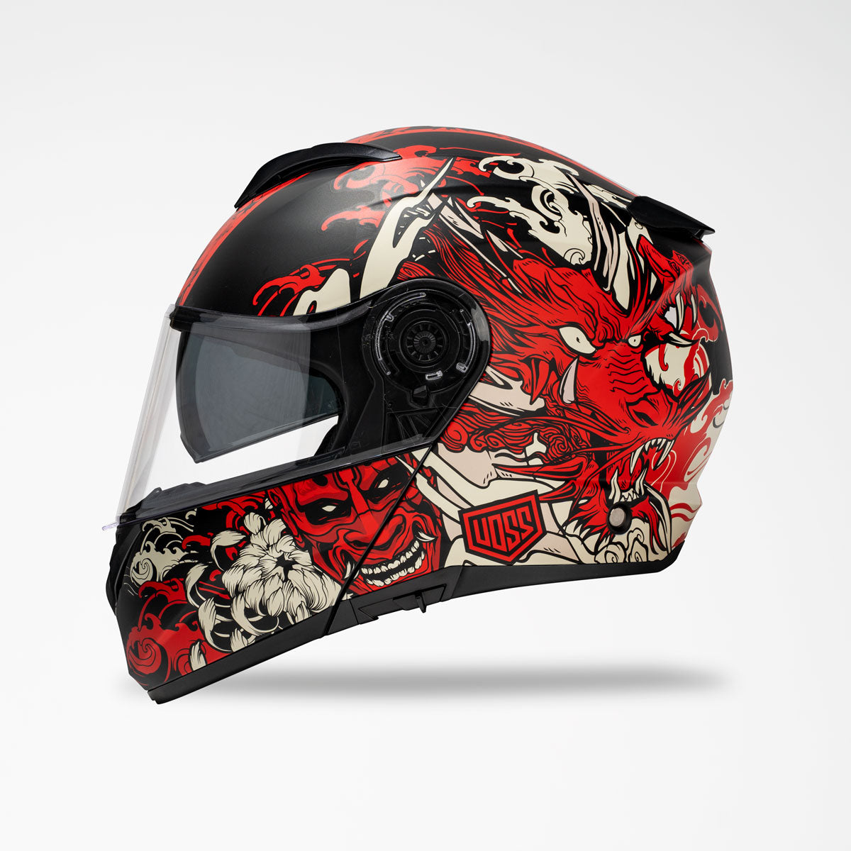 Red Dragon Modular Motorcycle Helmet