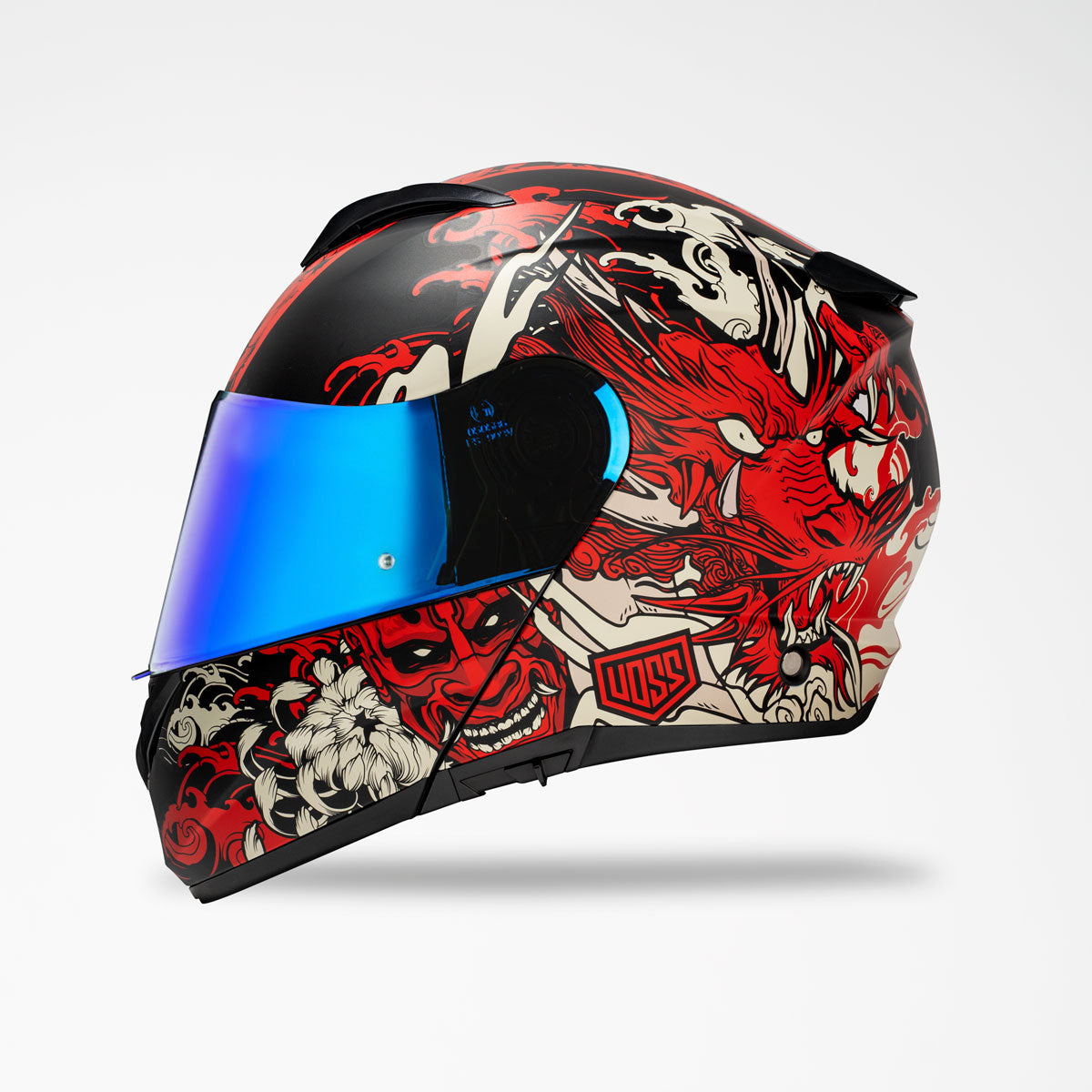 Voss 580 Conquest Matte Red Dragon Helmet