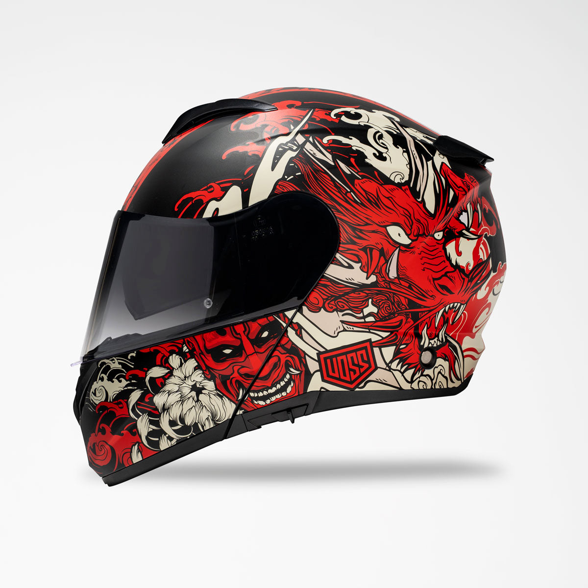 Voss 580 Conquest Matte Red Dragon Helmet