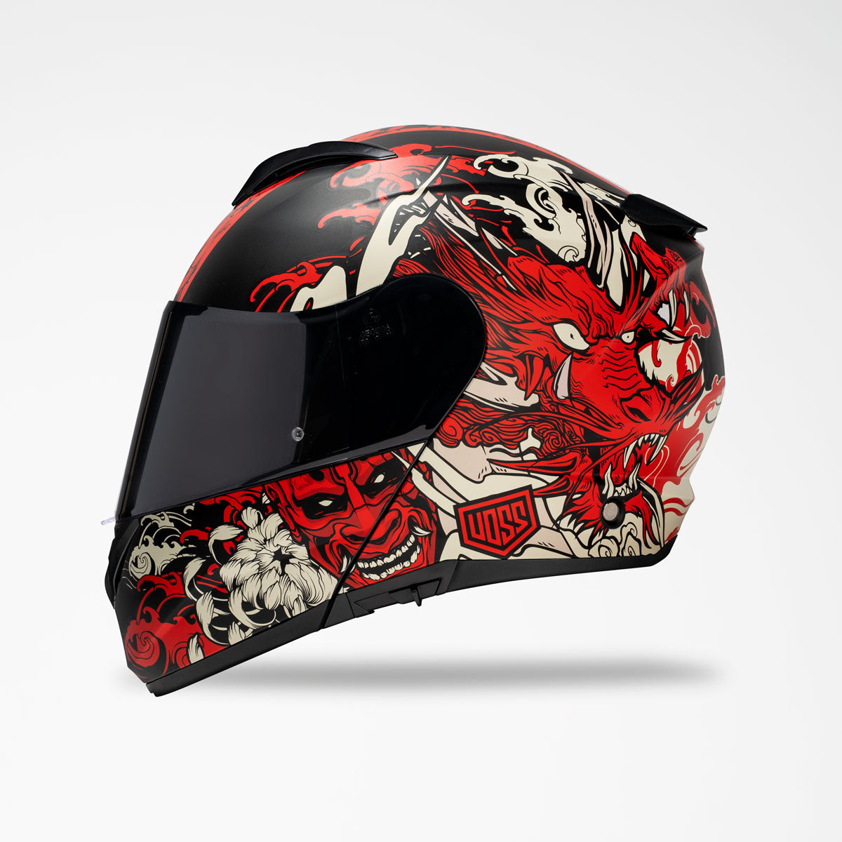 Voss 580 Conquest Matte Red Dragon Helmet