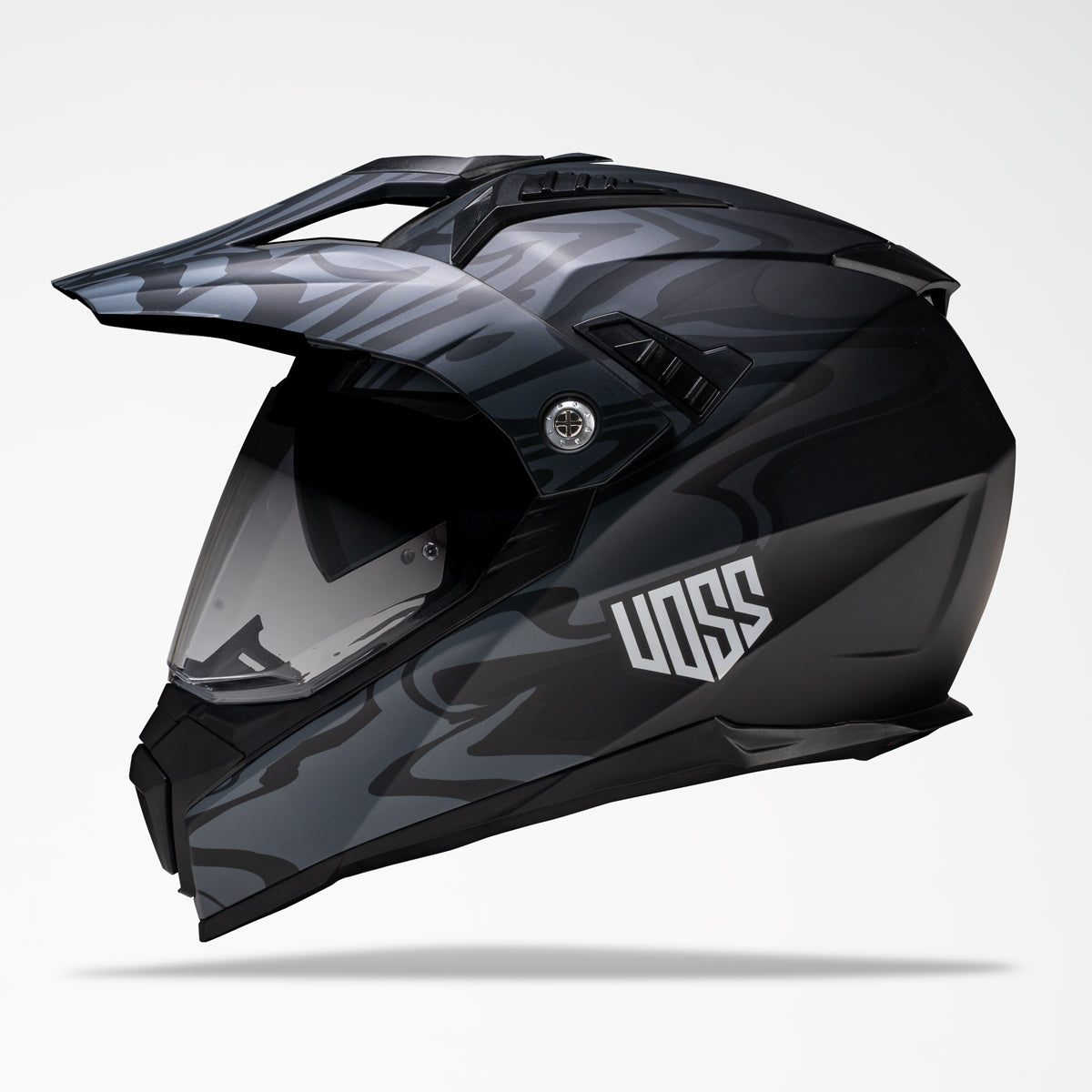 Voss 601 D2 Dual Sport Two-Tone Slick Helmet