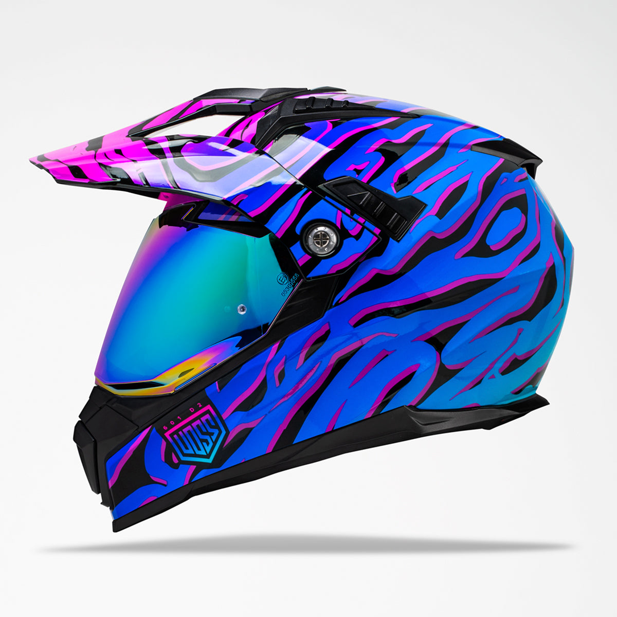 dual sport motorcycle helmets blue Swirl Visor Adult Modular Typhoon Helmet Typhoon meaning more surface area to glance off impact energy whilst offering easy installation and removal of the visor and peak CX200 Liberty Dual-Sport Motorcycle Helmet