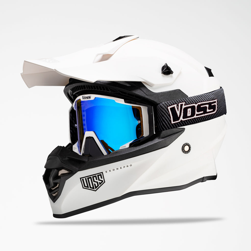801 X1 Pro Dirt Bike Helmet Matte Whiteout