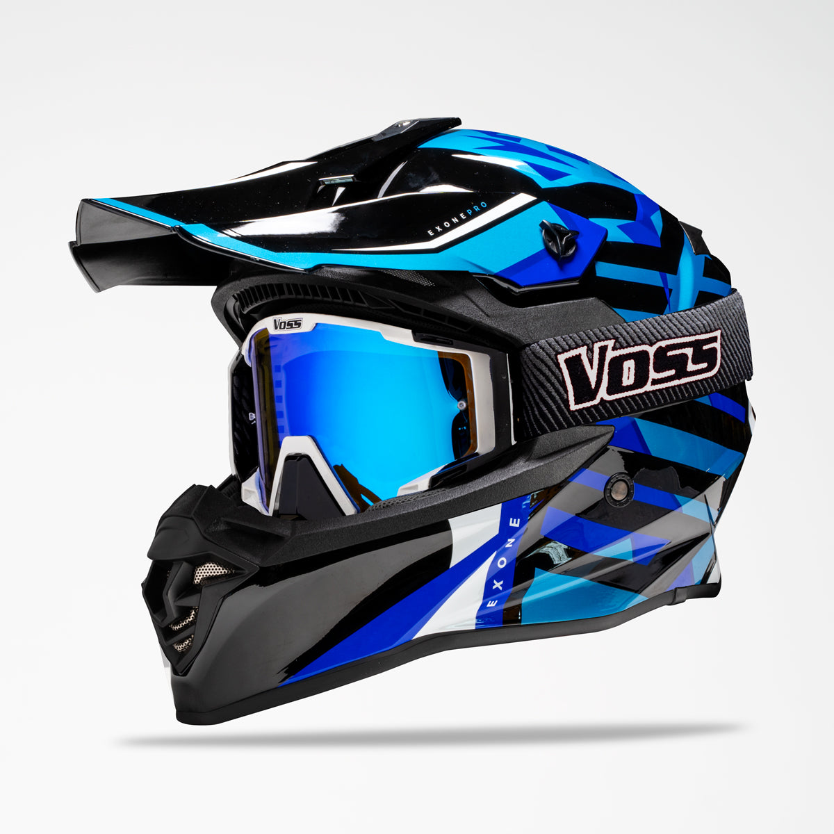 Voss 801 X1 Pro Dirt Blue Chip Helmet
