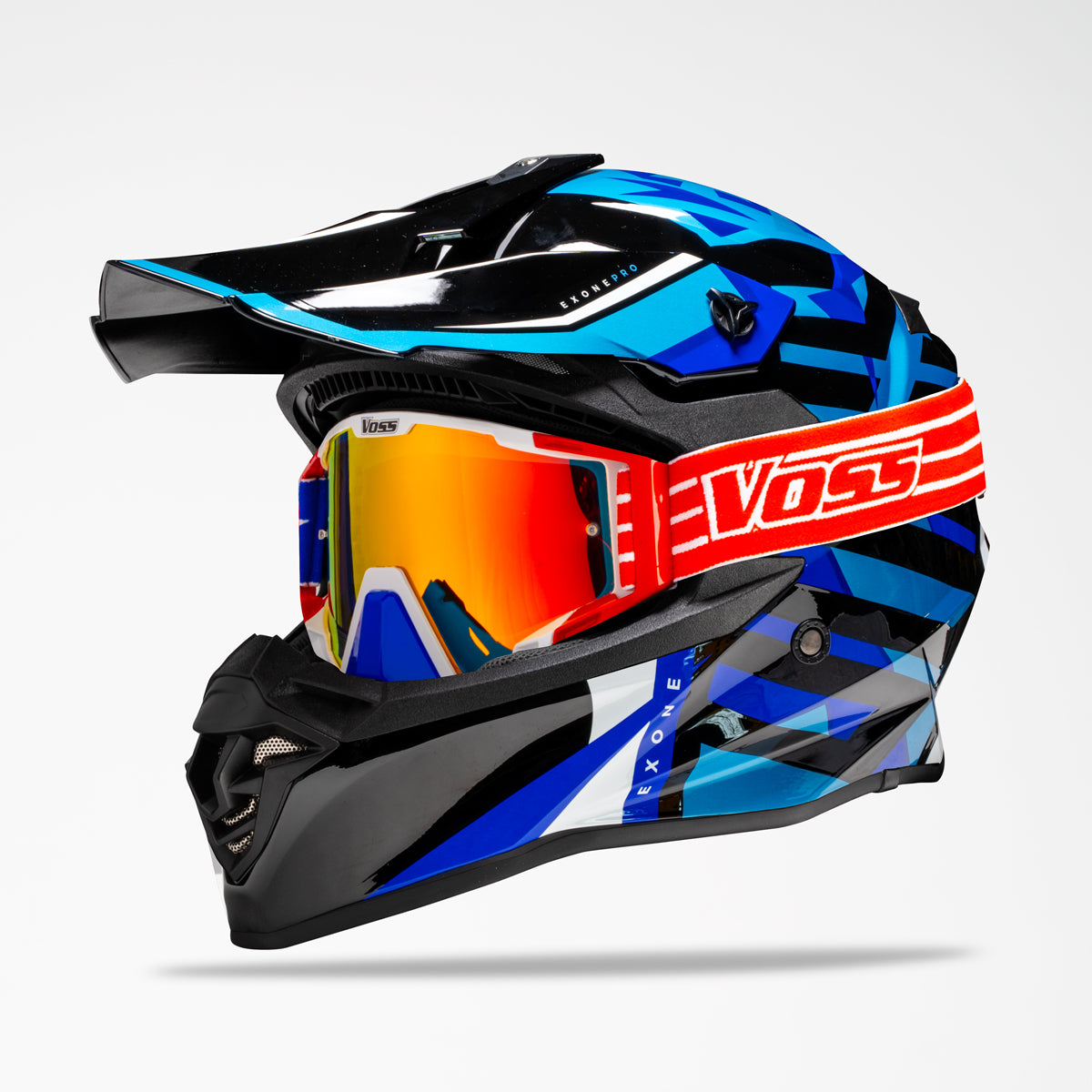 Voss 801 X1 Pro Dirt Blue Chip Helmet
