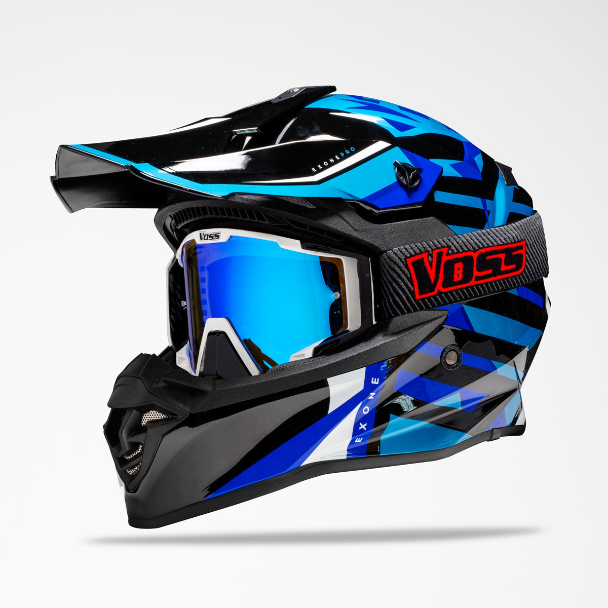 Voss 801 X1 Pro Dirt Blue Chip Helmet