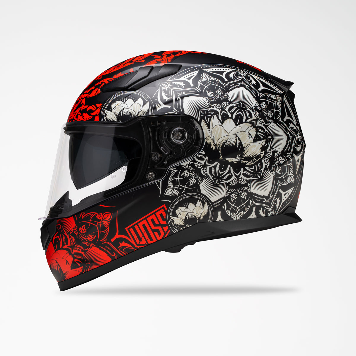 VOSS 988 MOTO-1 MATTE BLACK HELMET