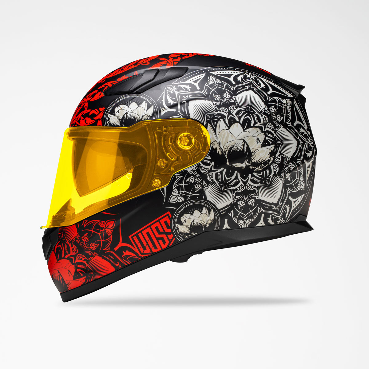 VOSS 988 MOTO-1 MATTE BLACK HELMET