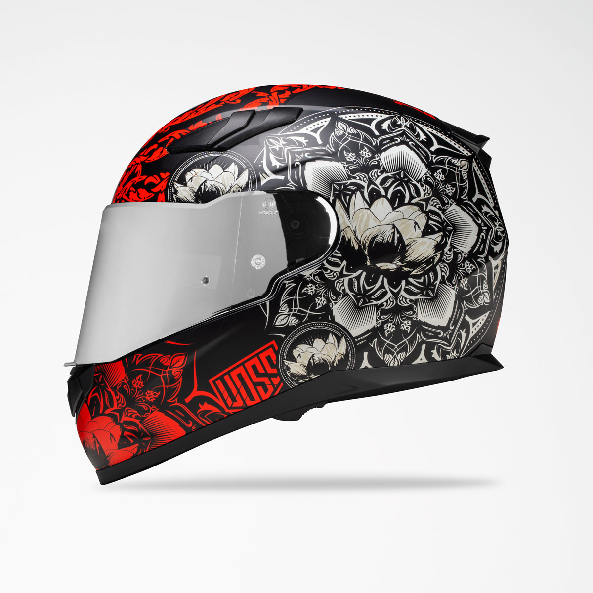 full face scull motorcycle helmet Red Full Face Motorcycle Helmet
