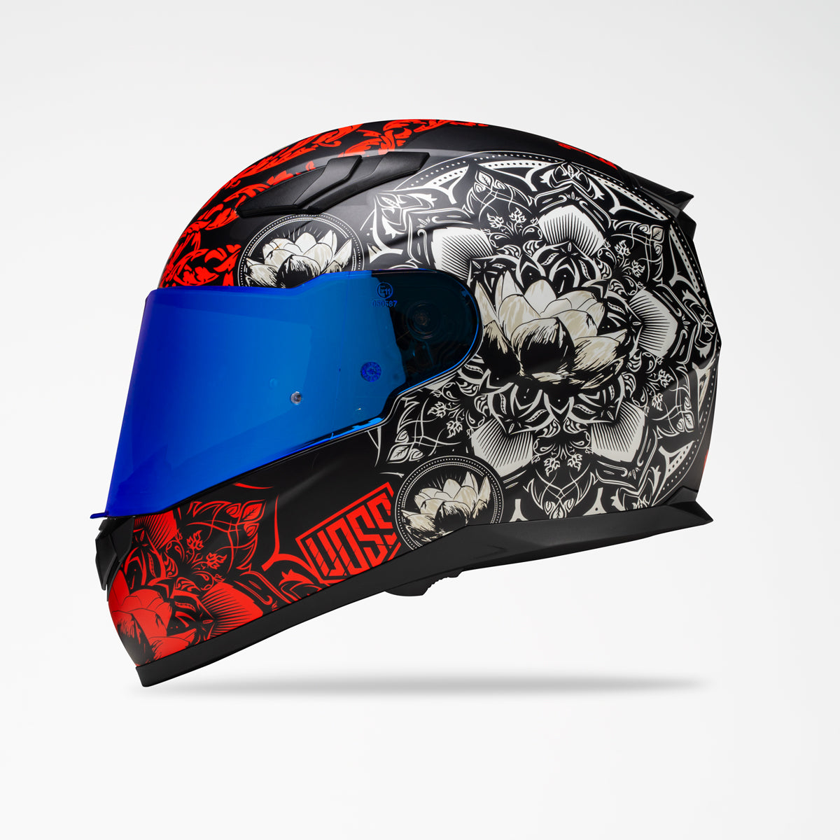 VOSS 988 MOTO-1 MATTE BLACK HELMET