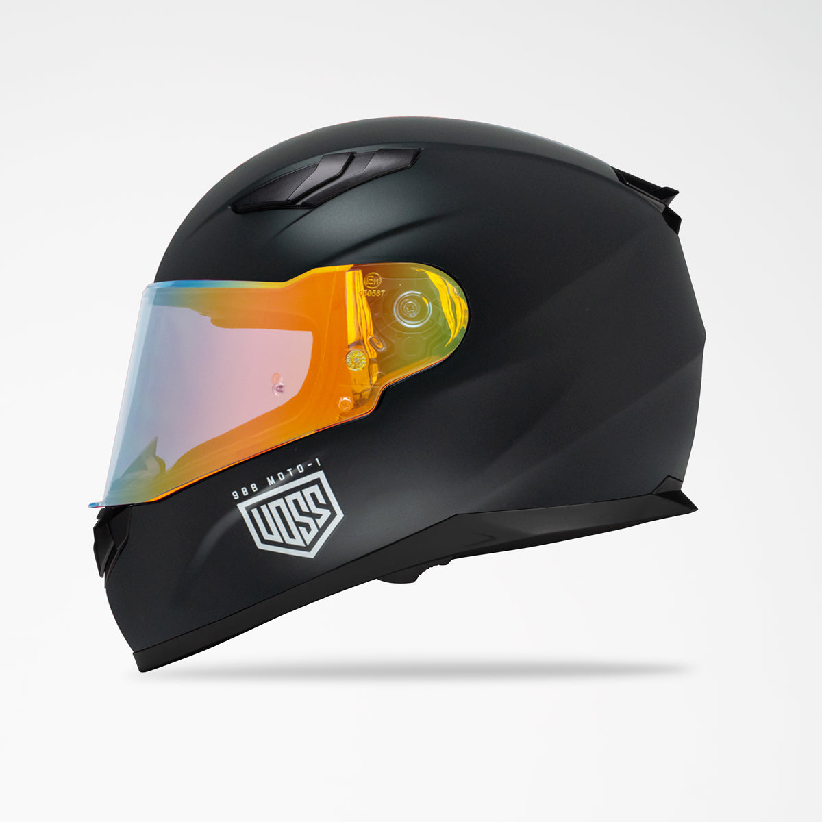 Voss 988 Moto-1 Matte Black Helmet
