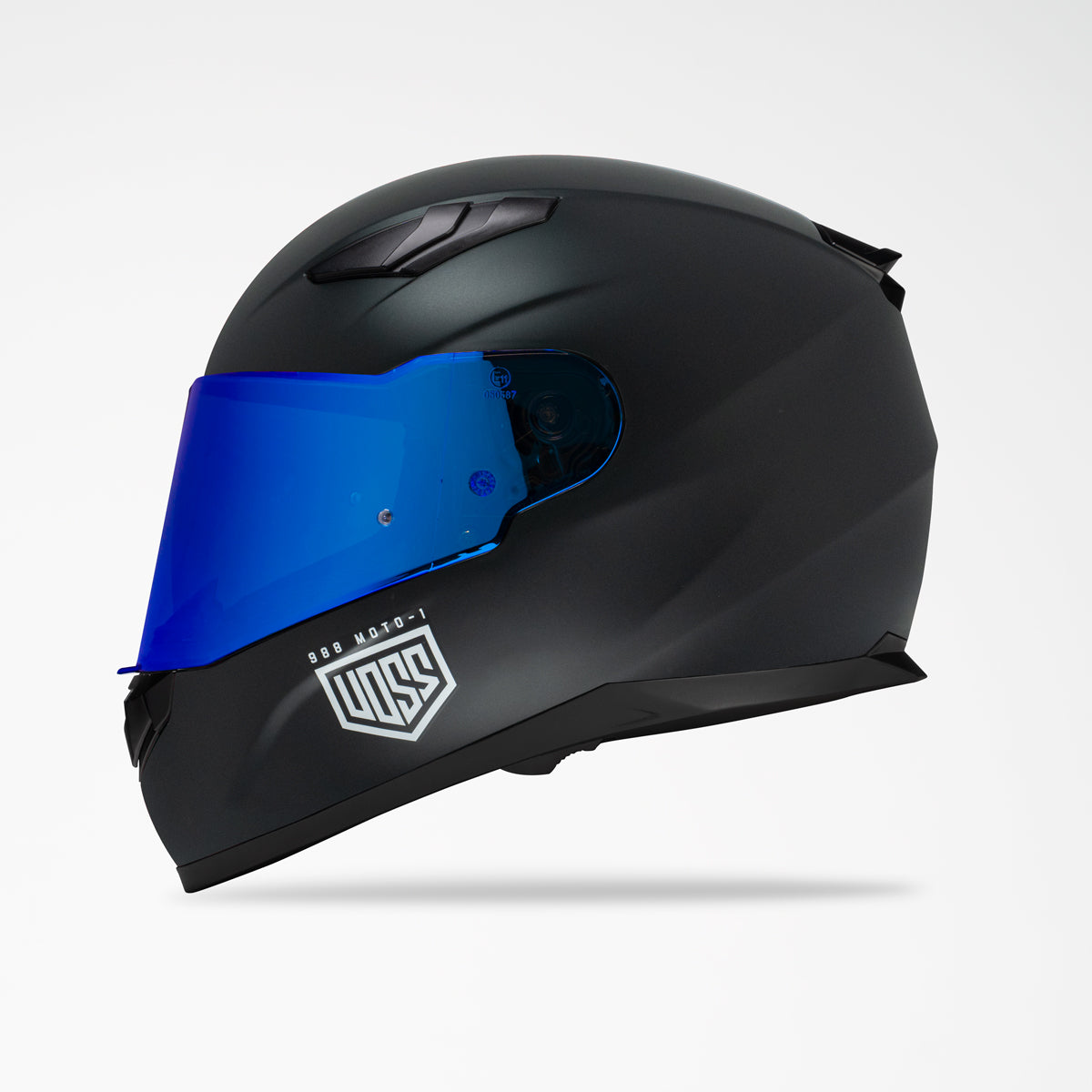 Matte Black Full Face Motorcycle Helmet
