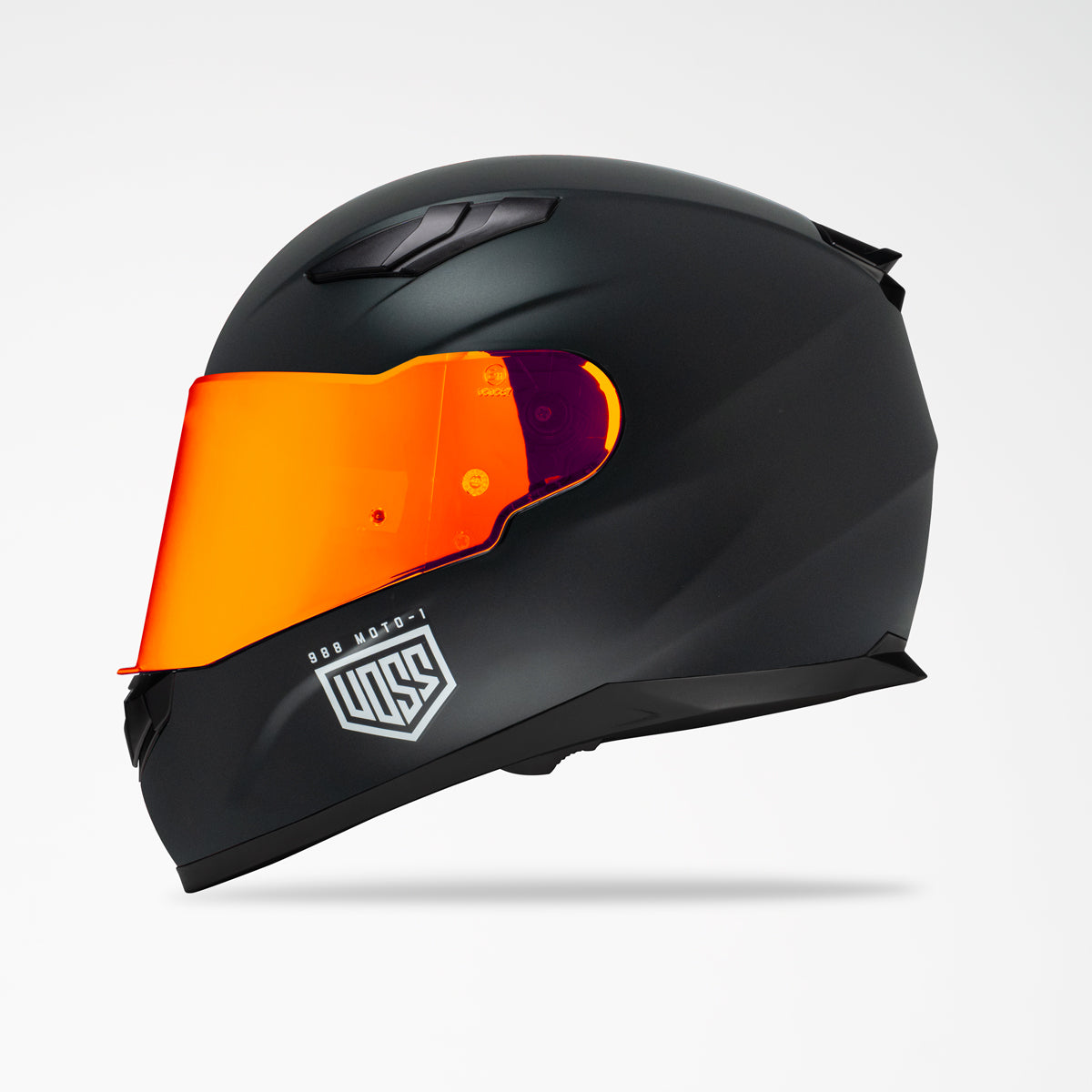Voss 988 Moto-1 Matte Black Helmet