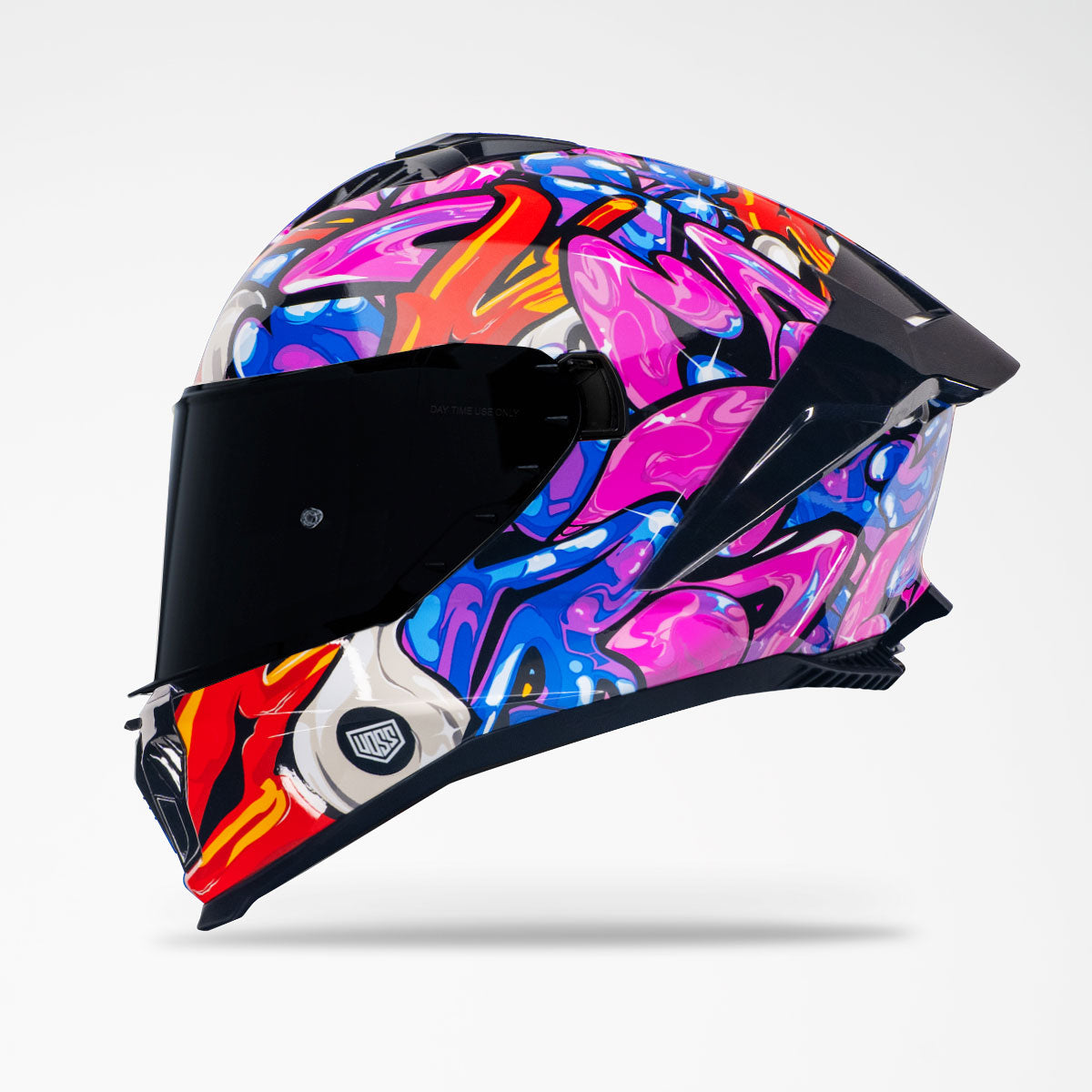 bubble face motorcycle helmets Voss 993 Moto‑S Bubble Tea Full Face Helmet