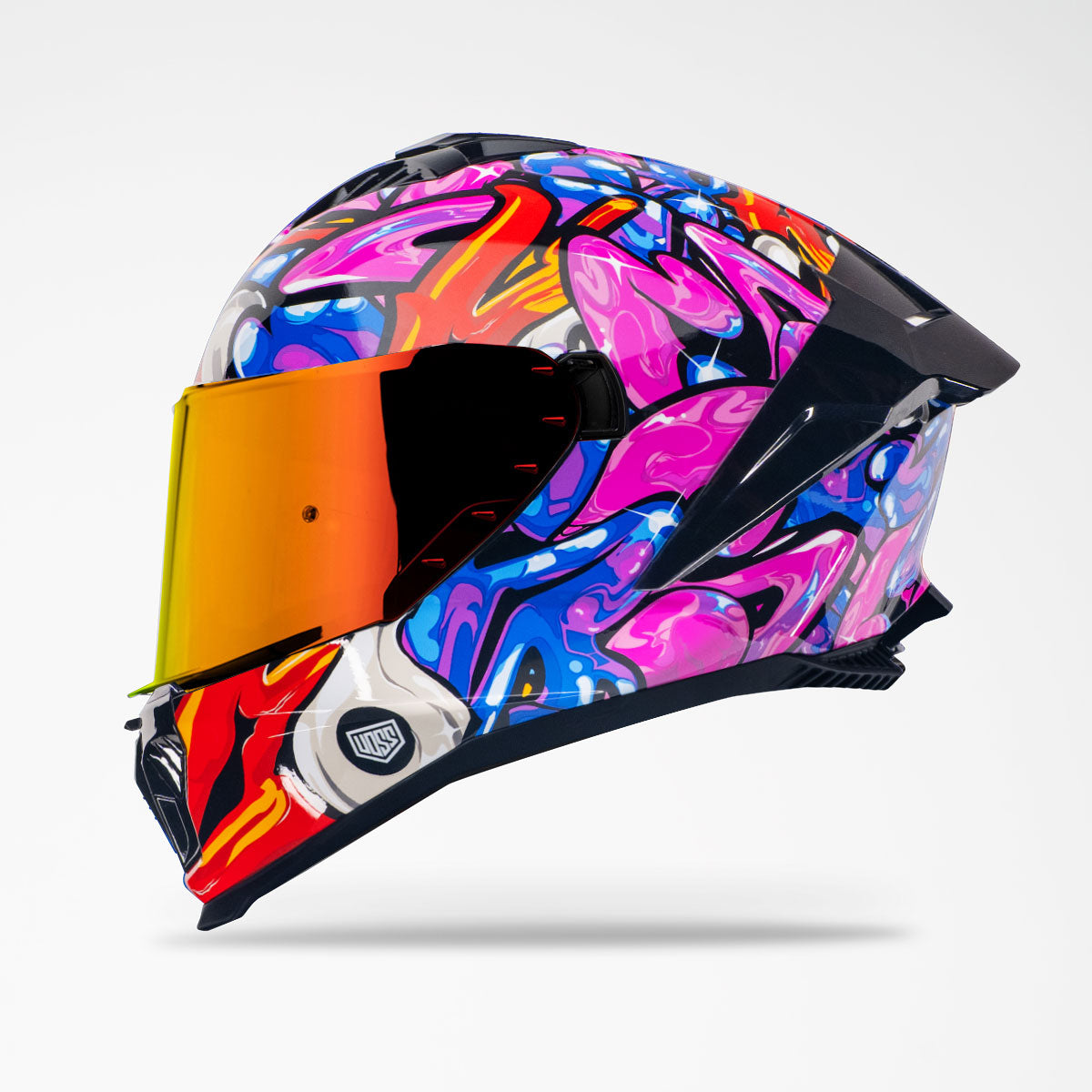 agv bubble helmet Voss 993 Moto‑S Bubble Tea Full Face Helmet
