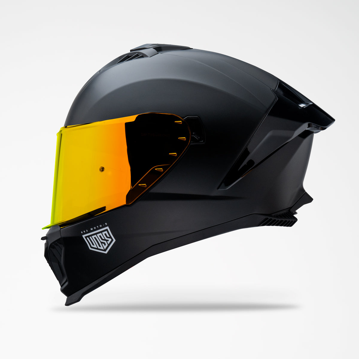 black yellow motorcycle helmet Matte Black Full Face Motorcycle Helmet