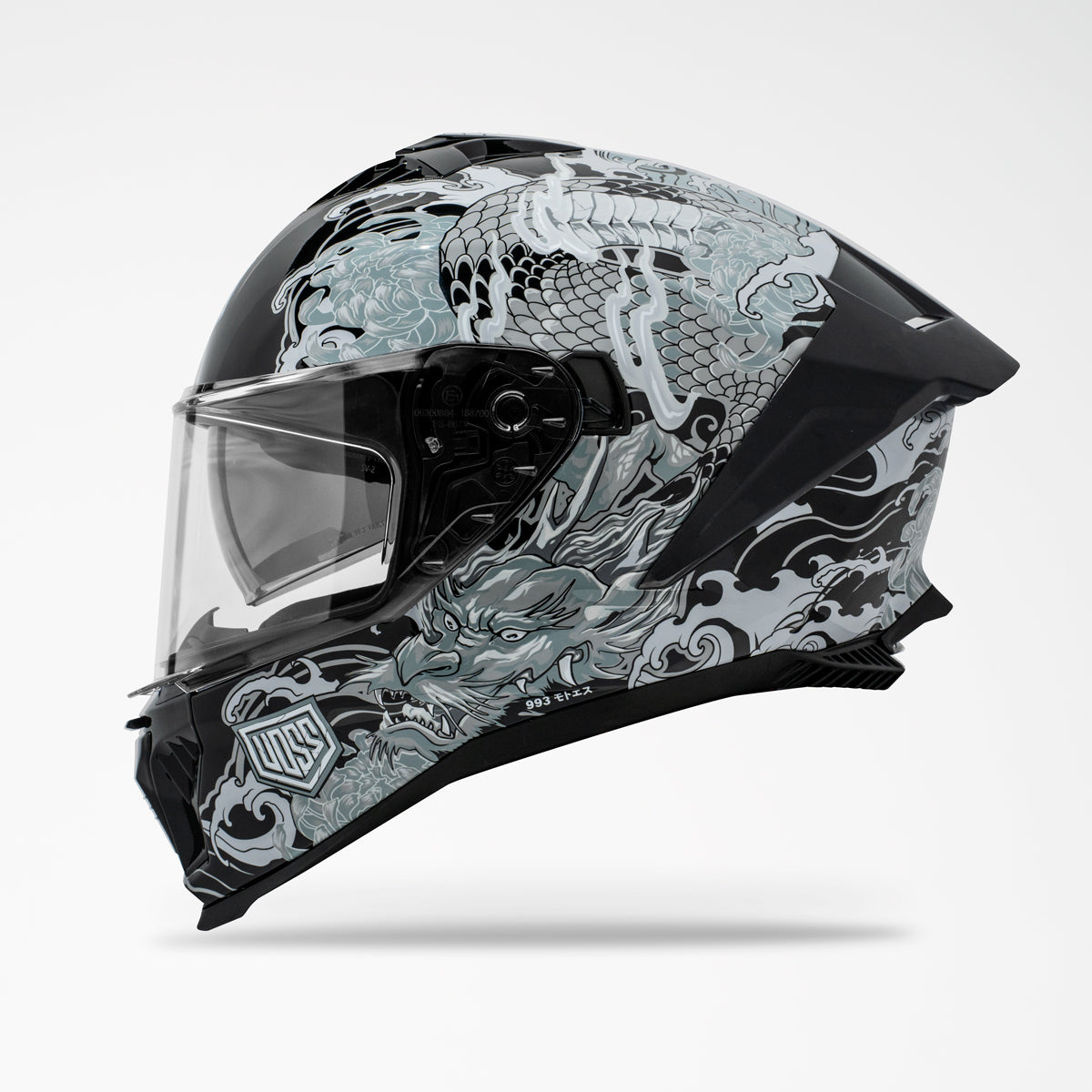 Motorcycle helmet with spoiler Motorcycle helmet with spoiler