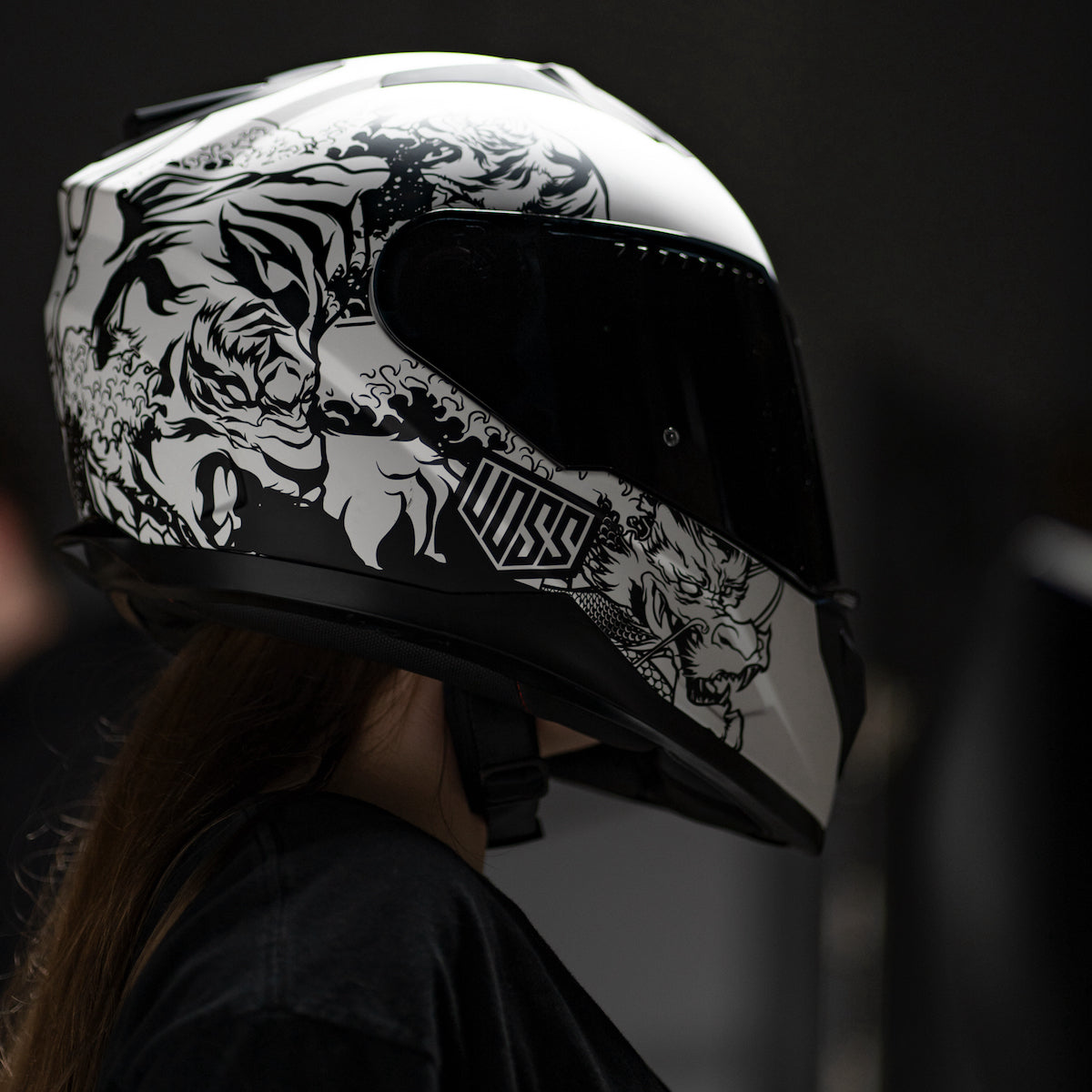 Voss 989 Moto-V White Rei Helmet