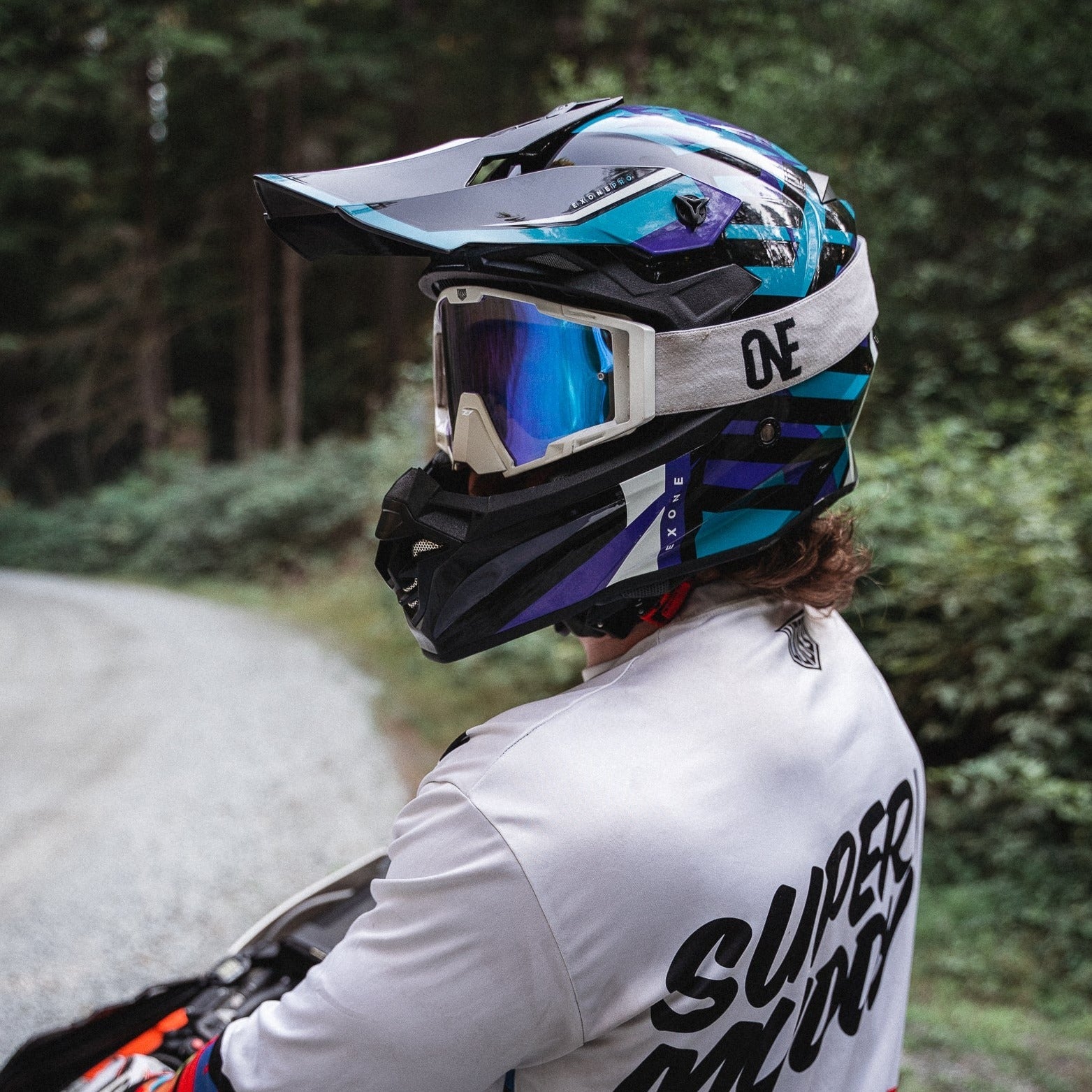 Voss 801 X1 Pro Dirt Blue Chip Helmet