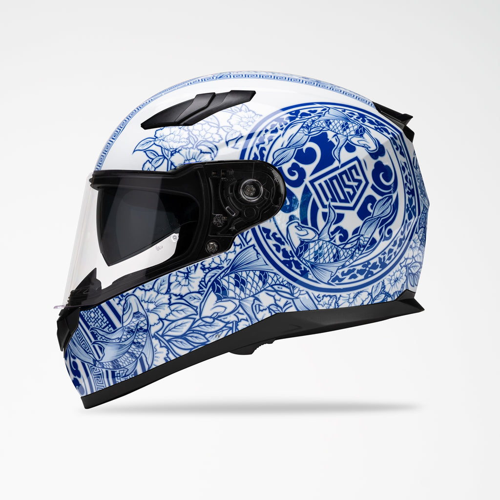 casco motorcycle helmet Blue Full Face Motorcycle Helmet