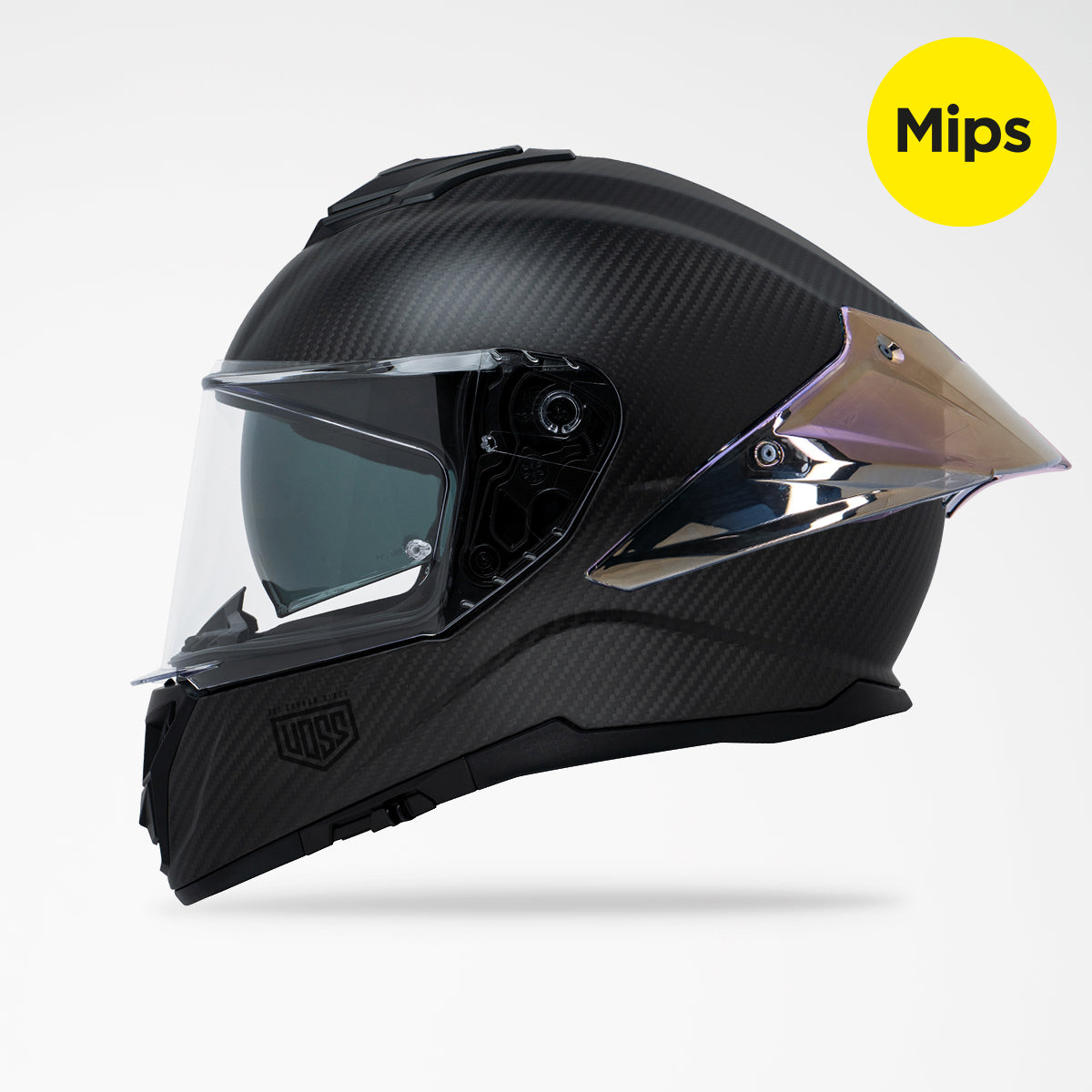 Voss 991 Matte Carbon Full Face Helmet | MIPS, Pinlock Prepared