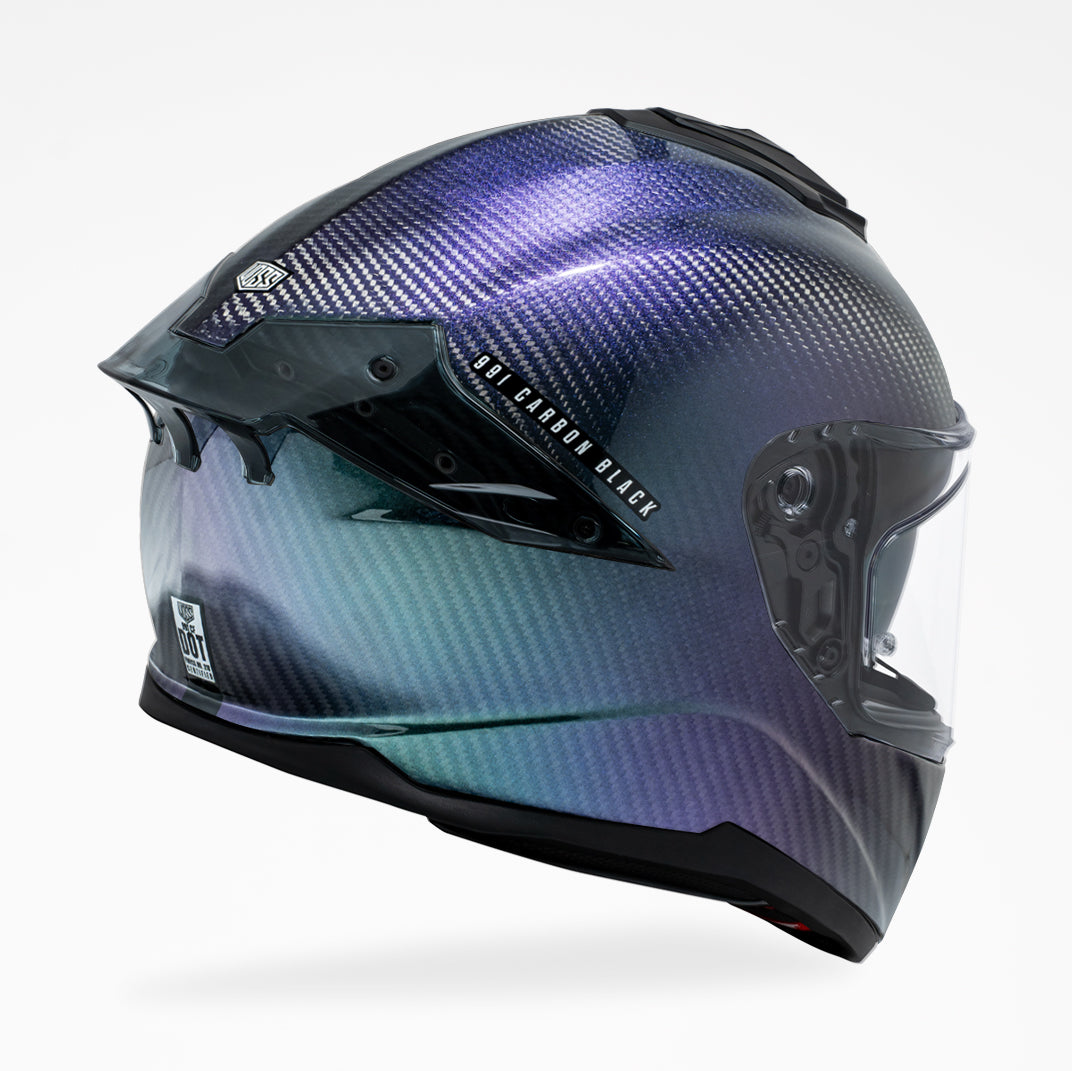 Voss 991 Stardust Carbon Fiber Full Face Helmet | MIPS, Pinlock Prepared