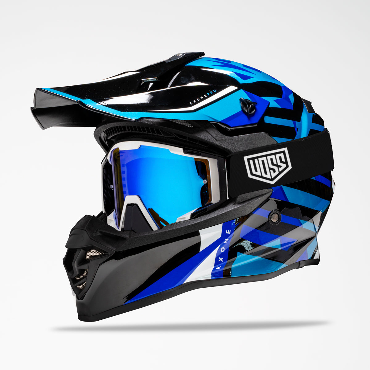 Voss 801 X1 Pro Dirt Blue Chip Helmet