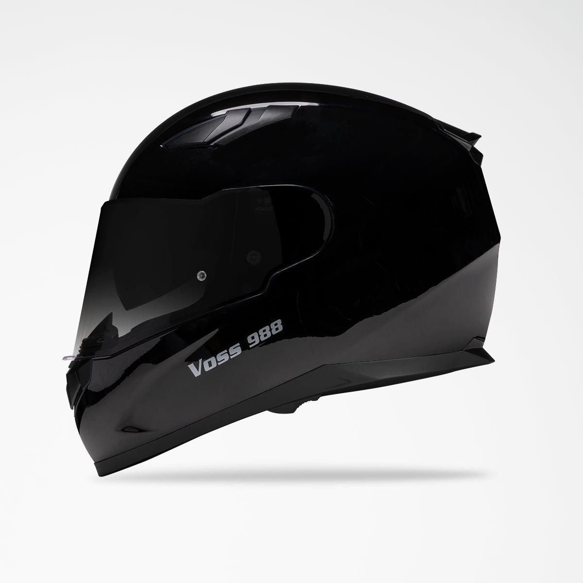 VOSS 988 MOTO-1 GLOSS BLACK HELMET