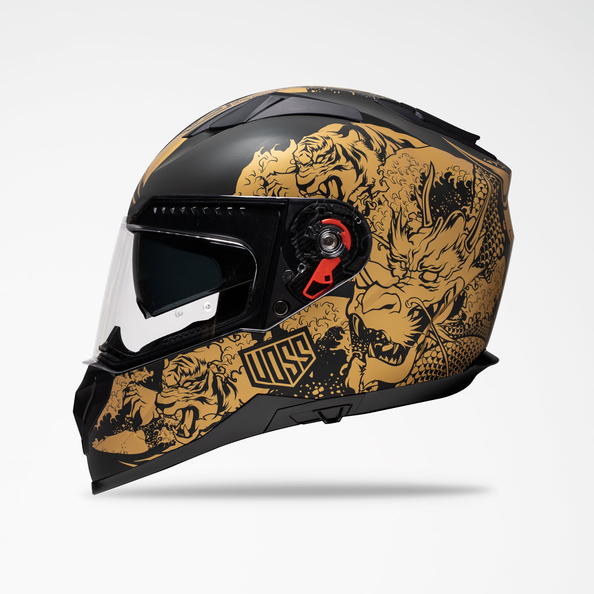 Voss 989 Moto-V Gold Rei Helmet
