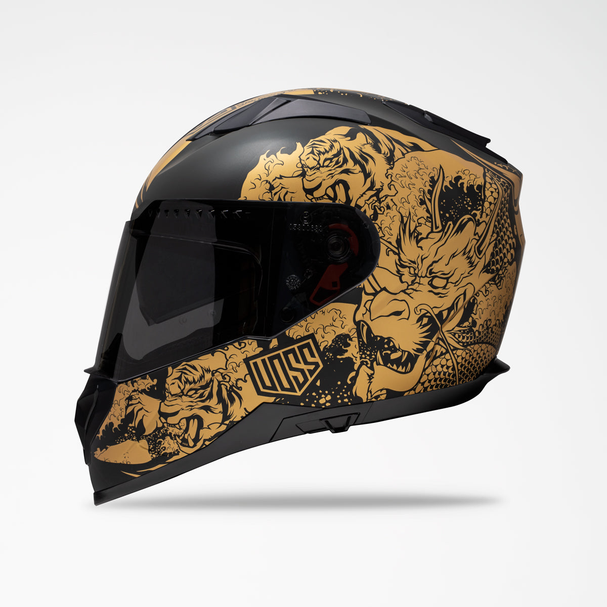 Voss 989 Moto-V Gold Rei Helmet