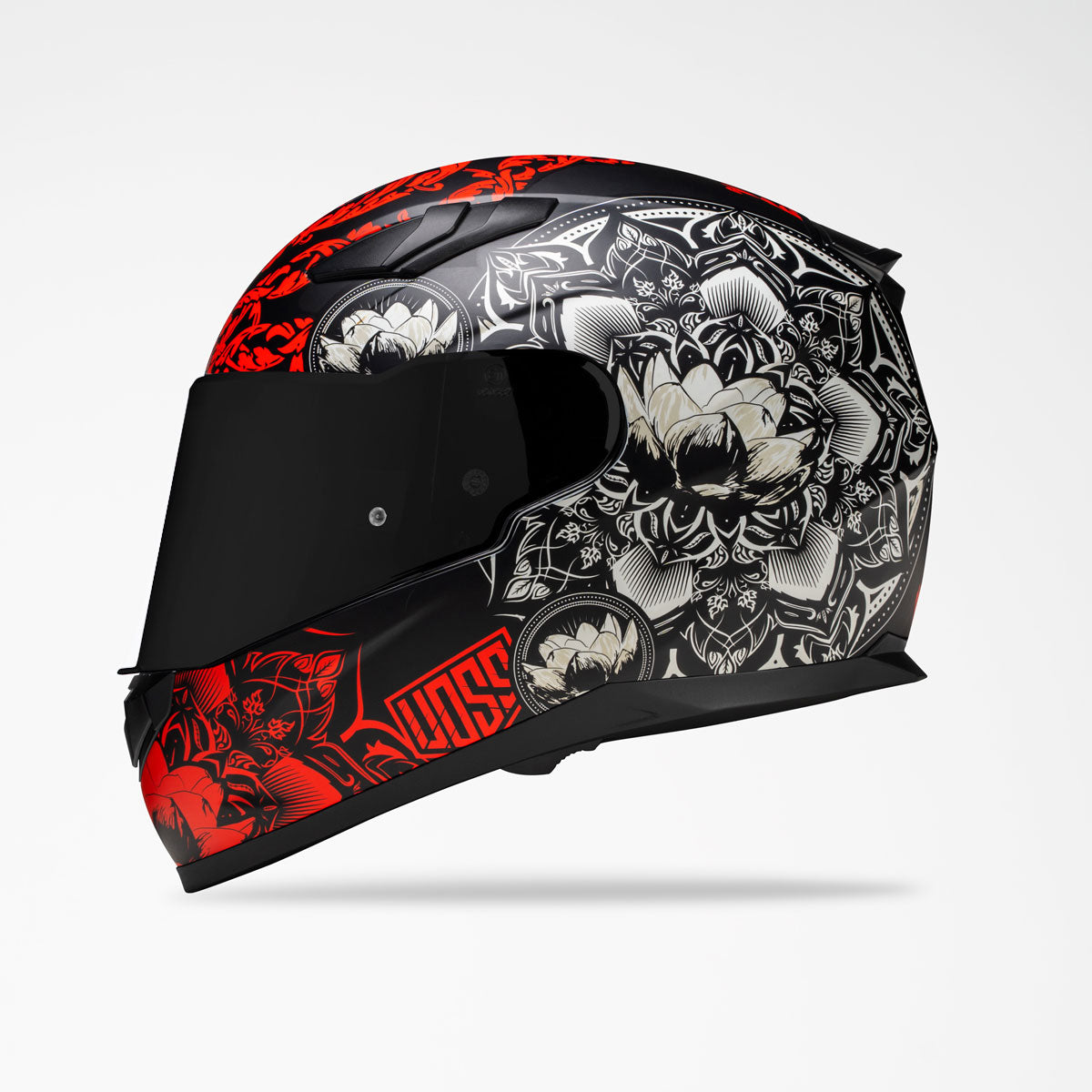 VOSS 988 MOTO-1 MATTE BLACK HELMET