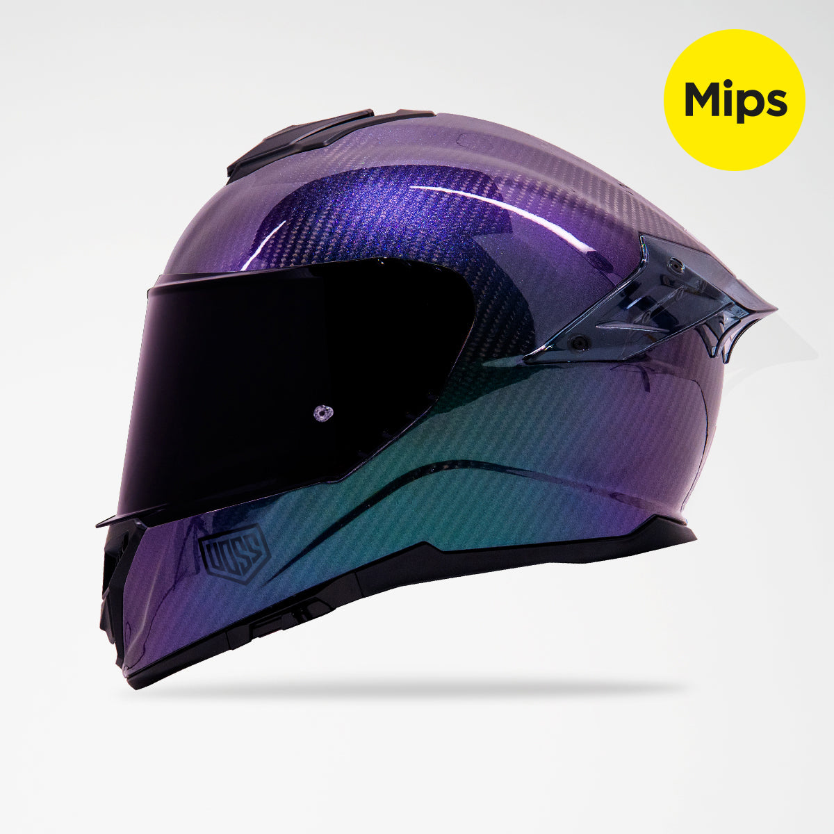Voss 991 Stardust Carbon Fiber Full Face Helmet | MIPS, Pinlock Prepared