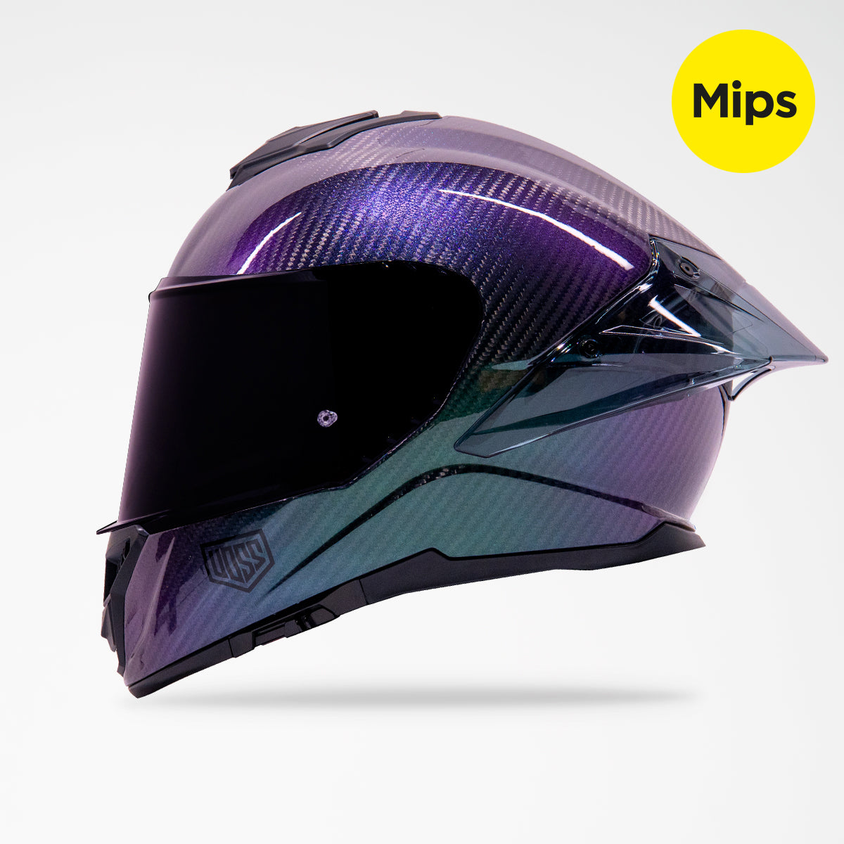 Voss 991 Stardust Carbon Fiber Full Face Helmet | MIPS, Pinlock Prepared